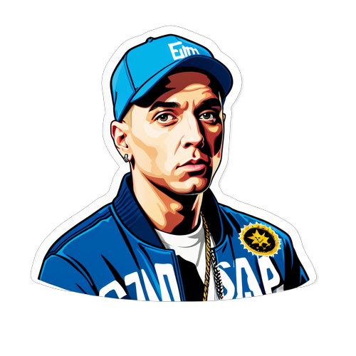 Rap Dünyasının İkonu Eminem! İşte 'Rap Star' Sticker'ı ile Şıklığınızı Konuşturun!