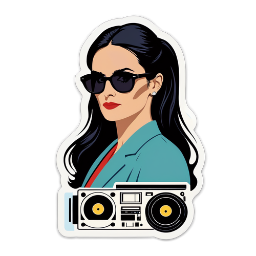 Chic Iconic Representation Sticker