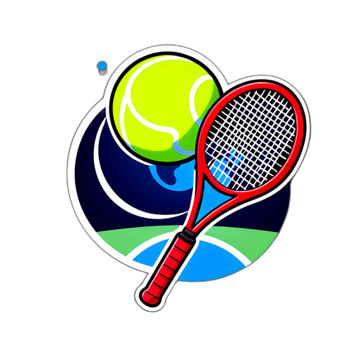 Kunstnerisk representasjon av US Open tennisbane