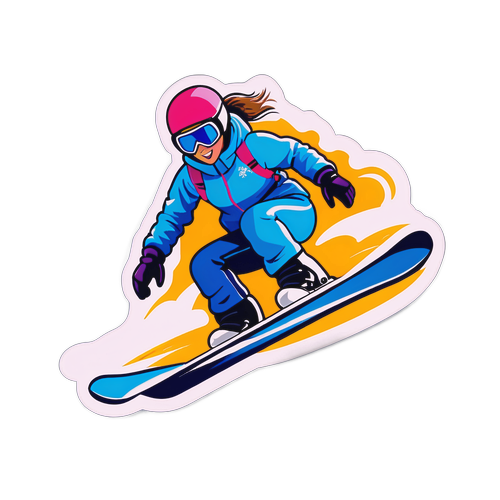 Наклейки з жіночими сноубордистками на Зимових Олімпійських іграх