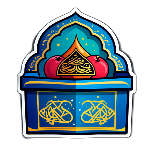 Stiker Dekoratif Kotak Zakat untuk Ramadan