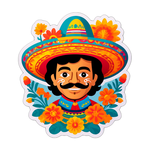 Mexican Culture Decorative Sticker