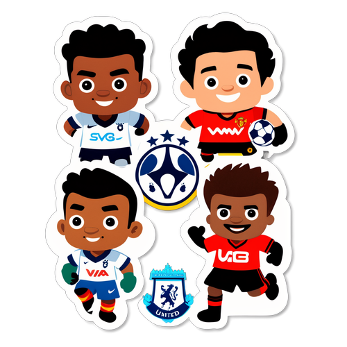 Ogromna Pasja! Stickerki z Rivali Man Utd i Tottenham, Które Musisz Mieć!