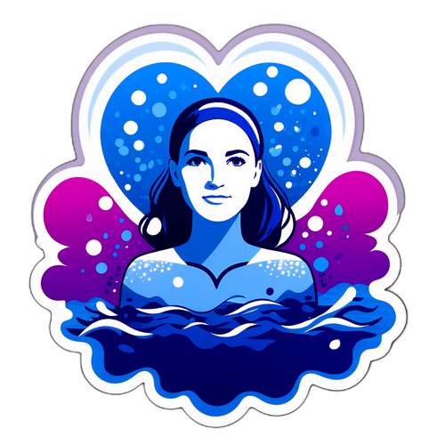 Kirsty Coventry Sziluettje Úszás Közben