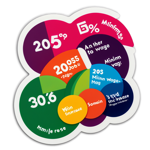 Adesivo Informativo sobre o Novo Salário Mínimo de 2025