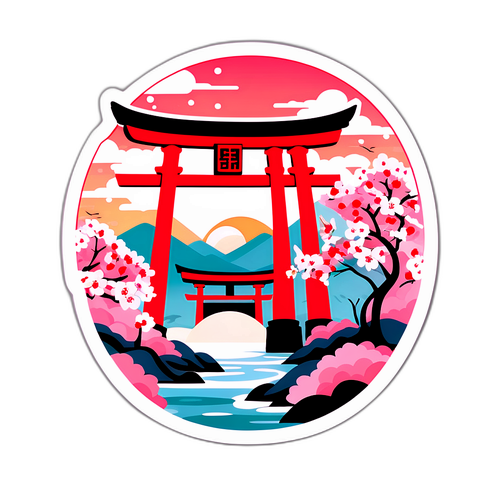 जापान में सुंदर चेरी ब्लॉसम दृश्य