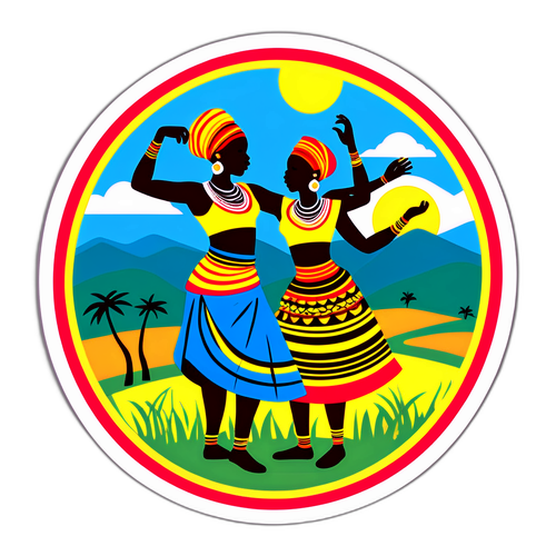 Sticker ya Utamaduni wa Uganda