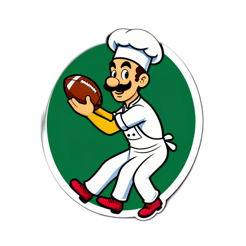 Chef Luigi with Football