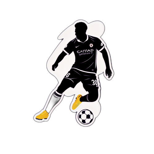 Minimalist Fotballsilhuett