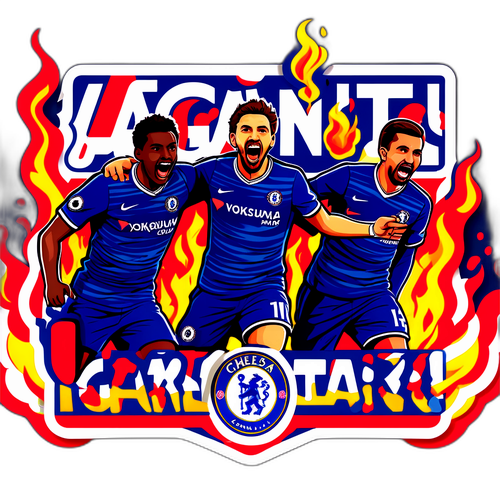 Brennende Chelsea-mot-Arsenal-kampklistremerke