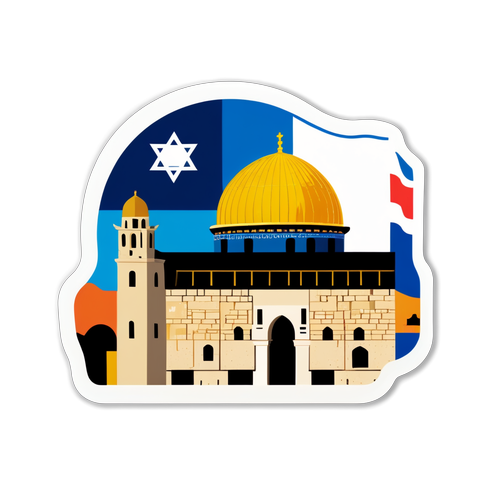 Adesivo che celebra Israele