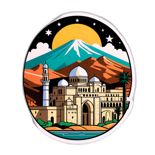 Stickers z syryjskim krajobrazem