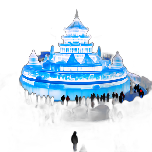 哈尔滨冰雪大世界的壮丽景色