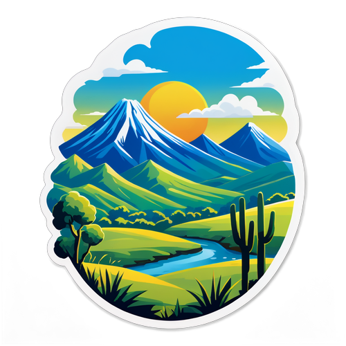 Escena de paisaje de Cerro Largo