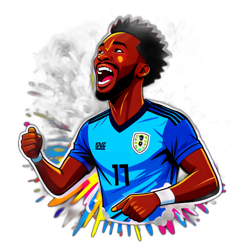 Sticker ya Bryan Mbeumo Ikiadhimisha Malengo