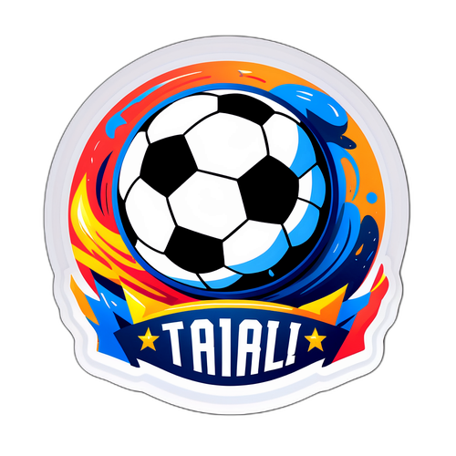 스포츠 경기의 흥분을 담은 일러스트 스티커