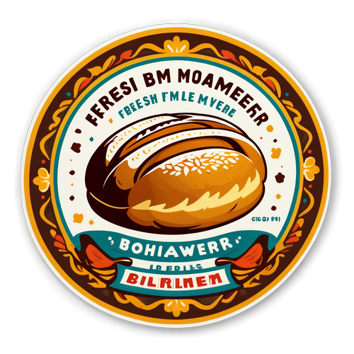 Nostalgischer Aufkleber für die Bäckerei Moshammer Böhlerwerk