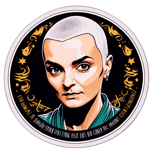 Sticker ter nagedachtenis aan Sinead O'Connor