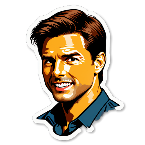 Ganap na Nostalgia: Vintage Sticker ni Tom Cruise na Puno ng mga Iconic na Eksena!