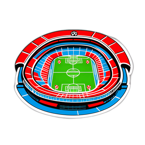 Stiker Klub Balap: Stadion Ikonik