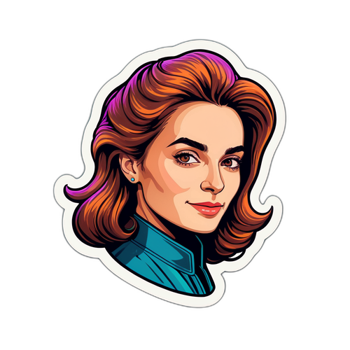 Kleurrijke portret van Agathe Lecaron