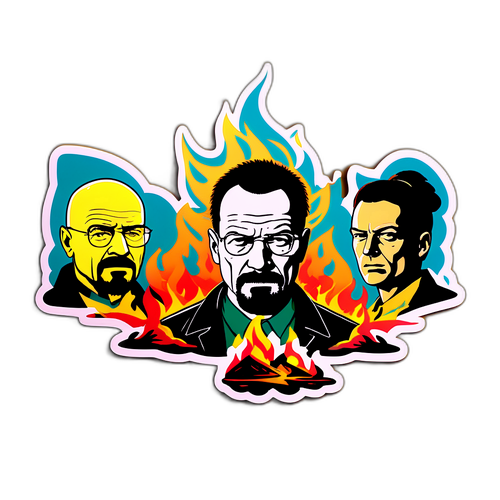 Autocollant des Meilleures Scènes de 'Breaking Bad'