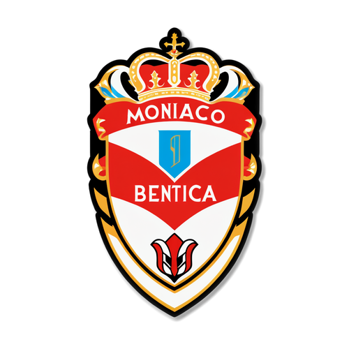 Logo Monaco dan Benfica yang Terjalin