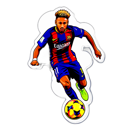 Неймар выполняет трюк на поле