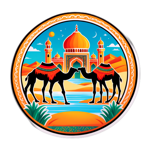 Adesivo Vivace del Paesaggio Marocchino