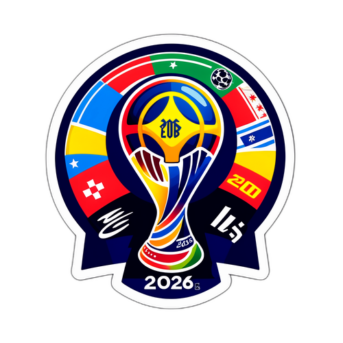 Aufkleber mit dem Logo der Fußball-Weltmeisterschaft 2026