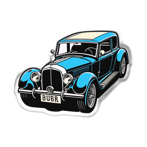 Vintage nálepka auta Shelby z 'Peaky Blinders'