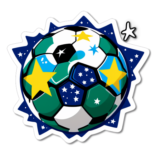 Logo da Copa do Brasil com Bola de Futebol e Estrelas