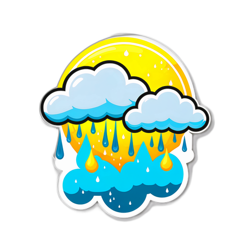 Rekaan Awan Hujan dan Matahari Cerah