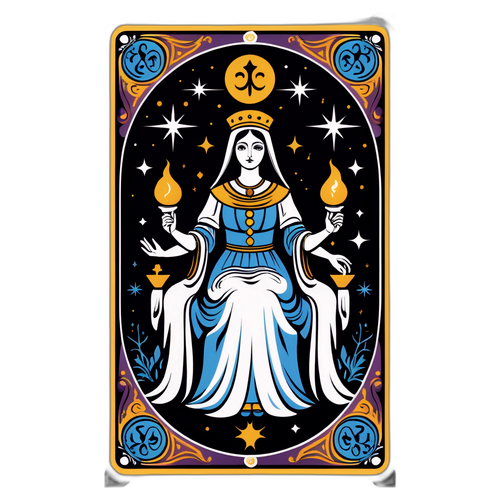 오늘의 운세를 revealing하는 타로 카드 디자인