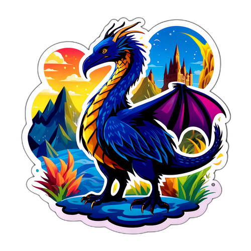 Magische Kreaturen in fantastischer Landschaft