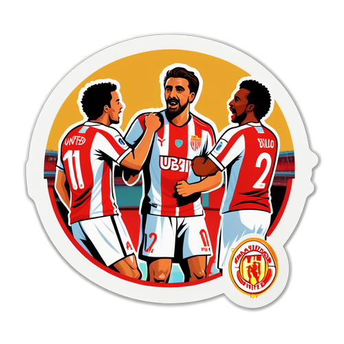 Ilustrace nálepka 'Man United - Bilbao'