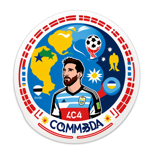 Ontdek het Spectaculaire Copa América 2024 Logo met Messi! Voetbalpassie van Argentinië en Colombia