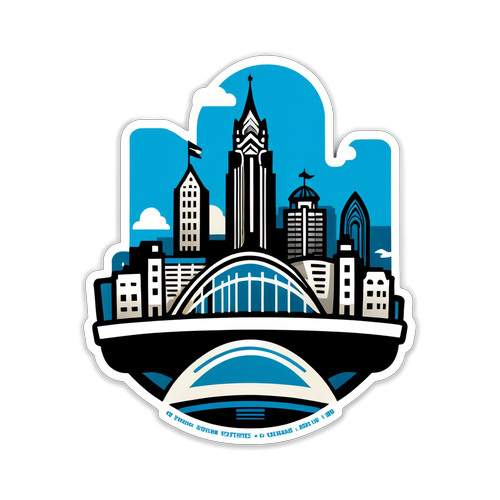Sticker Siluet Ikonik Newcastle