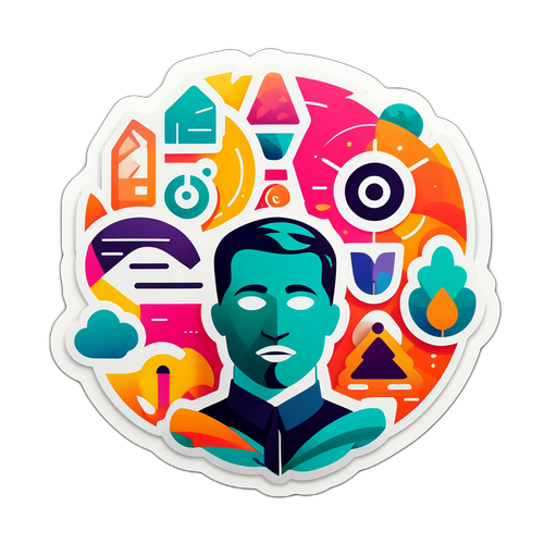 현대 그래픽 디자인으로 다양한 정체성을 표현한 스티커