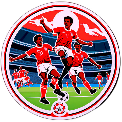Retro Sport Klistremerke: Flamengo vs Bayern