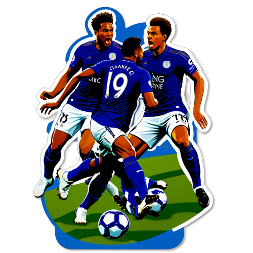 Sticker Petualangan Tottenham vs Leicester City