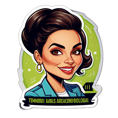 Empowered Alina Habba Caricature Sticker