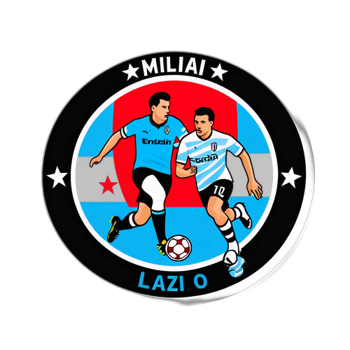 סטיקר ספורטיבי למפגש מילאן נגד לאציו