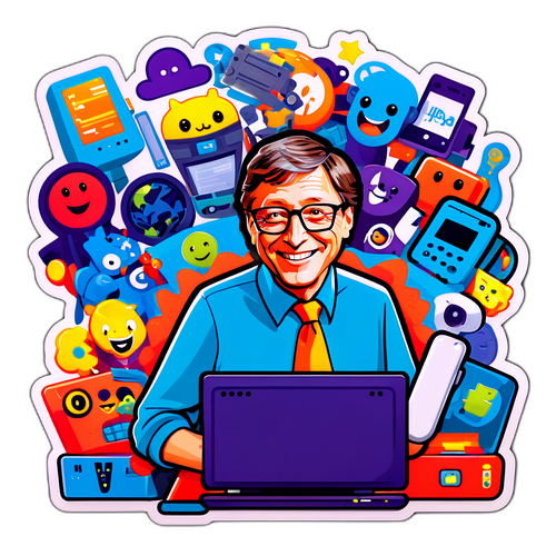 Яскравий образ Білла Гейтса серед смішних комп'ютерних персонажів