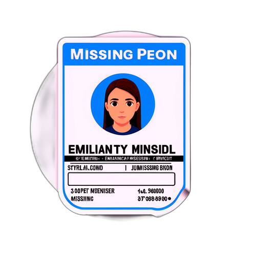 Vermisste Person Aufkleber für Emilian Steyr