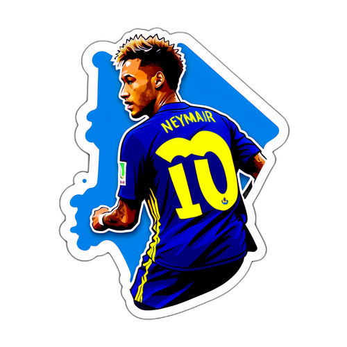 Neymar İkonik Yerli Forması Stickerı
