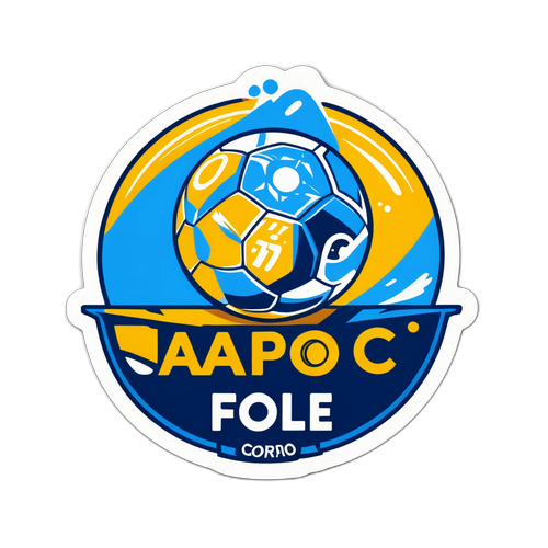 Stylischer Aufkleber vom Pafos FC Spiel