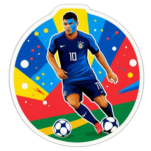 Sticker Thiago Silva dalam Pose Aksi