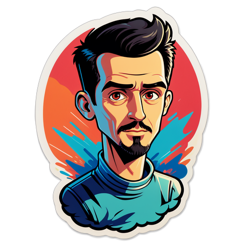 Autocollant inspiré par Alex Fine
