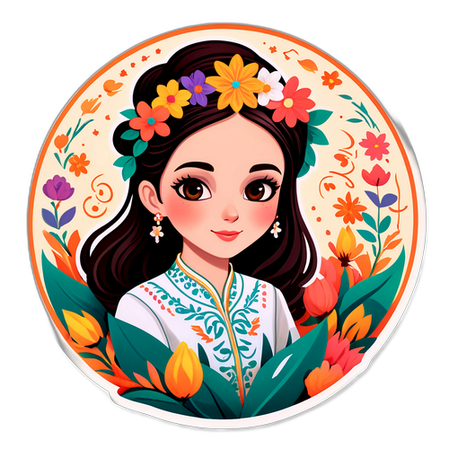 שירה זלוף עם פרחים